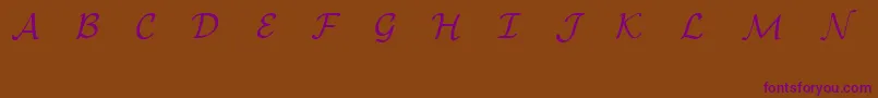 Шрифт EuclidMathOne – фиолетовые шрифты на коричневом фоне