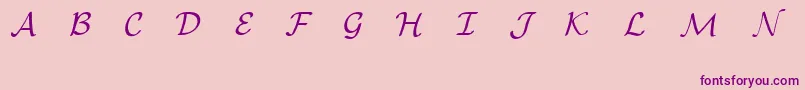 EuclidMathOne-Schriftart – Violette Schriften auf rosa Hintergrund