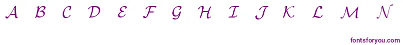 EuclidMathOne-Schriftart – Violette Schriften auf weißem Hintergrund
