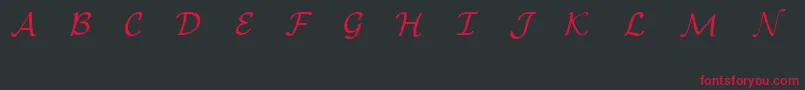 EuclidMathOne Font – Red Fonts on Black Background