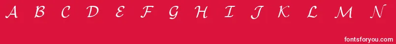 Шрифт EuclidMathOne – белые шрифты на красном фоне