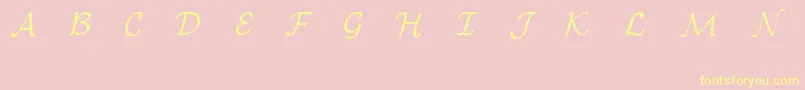 EuclidMathOne Font – Yellow Fonts on Pink Background