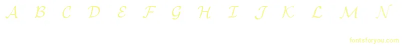Шрифт EuclidMathOne – жёлтые шрифты на белом фоне