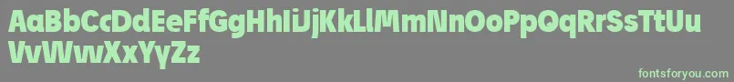 JosefReducedBlack Font – Green Fonts on Gray Background