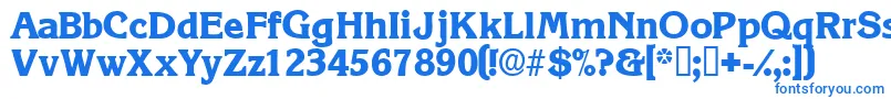 Viticadisplayssk Font – Blue Fonts on White Background