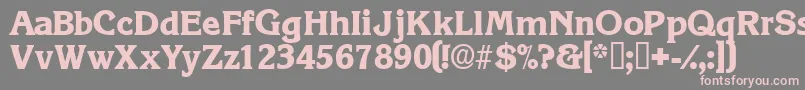 Viticadisplayssk Font – Pink Fonts on Gray Background