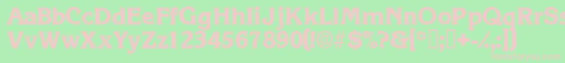 Viticadisplayssk Font – Pink Fonts on Green Background