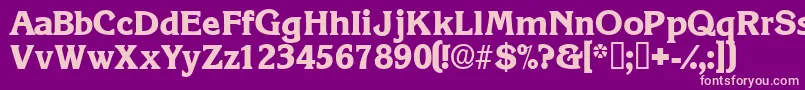 Viticadisplayssk Font – Pink Fonts on Purple Background