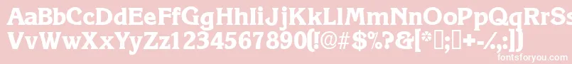 Viticadisplayssk Font – White Fonts on Pink Background