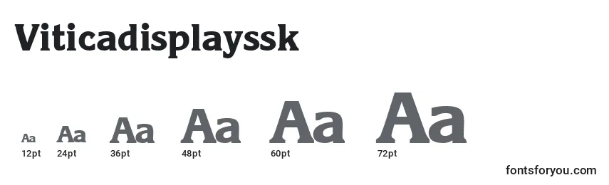 Размеры шрифта Viticadisplayssk
