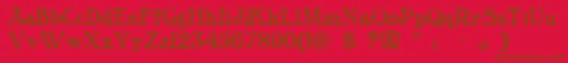 Lisätietoja Tanglewo-fontista Tanglewo-fontti – ruskeat fontit punaisella taustalla