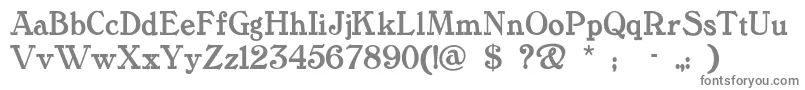 Tanglewo Font – Gray Fonts on White Background