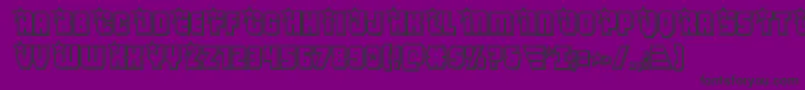 Armyrangersengrav Font – Black Fonts on Purple Background