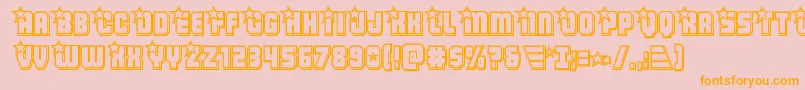 Armyrangersengrav Font – Orange Fonts on Pink Background