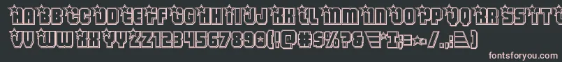 Armyrangersengrav Font – Pink Fonts on Black Background