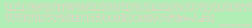 Armyrangersengrav Font – Pink Fonts on Green Background