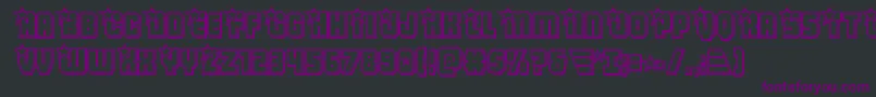 Armyrangersengrav Font – Purple Fonts on Black Background