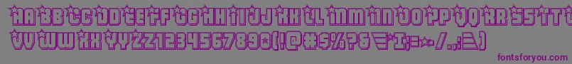 Armyrangersengrav Font – Purple Fonts on Gray Background