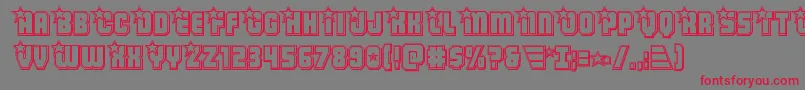 Armyrangersengrav Font – Red Fonts on Gray Background