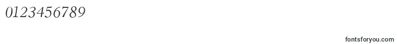 HastingsItalic-Schriftart – Schriften für Zahlen und Nummern