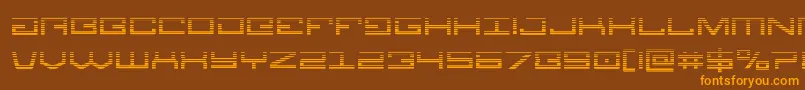 Legiongrad Font – Orange Fonts on Brown Background