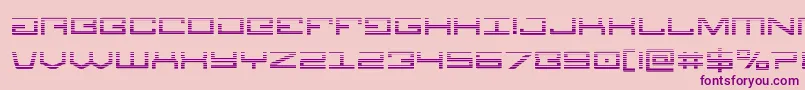 Police Legiongrad – polices violettes sur fond rose