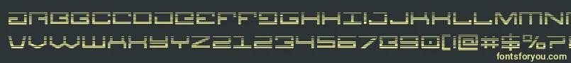 Legiongrad-Schriftart – Gelbe Schriften auf schwarzem Hintergrund