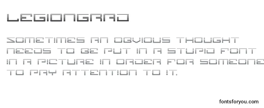 Обзор шрифта Legiongrad