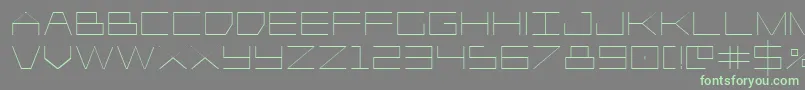 Player1up Font – Green Fonts on Gray Background