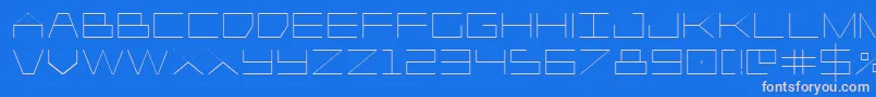 Fonte Player1up – fontes rosa em um fundo azul