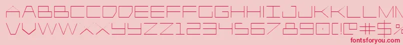 Player1up Font – Red Fonts on Pink Background