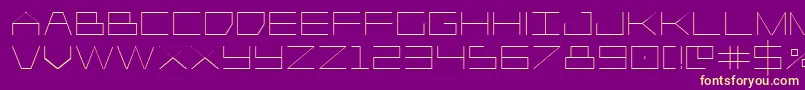 Player1up Font – Yellow Fonts on Purple Background