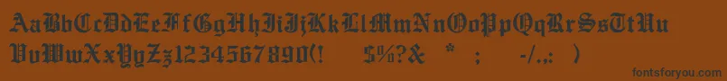More about English ffy Font English ffy Font – Black Fonts on Brown Background