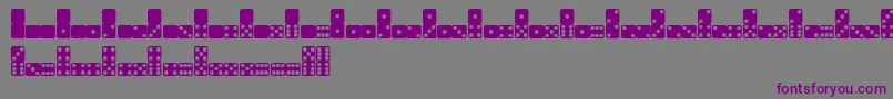 Domik Font – Purple Fonts on Gray Background