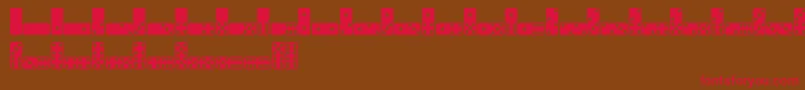 Domik Font – Red Fonts on Brown Background