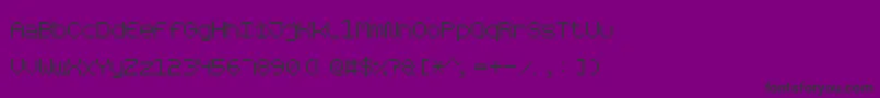 RoundedPixel7 Font – Black Fonts on Purple Background