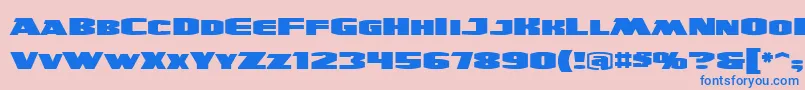 fuente UltraviolentbbReg – Fuentes Azules Sobre Fondo Rosa