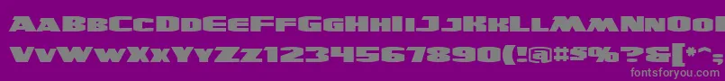 More about UltraviolentbbReg Font UltraviolentbbReg Font – Gray Fonts on Purple Background