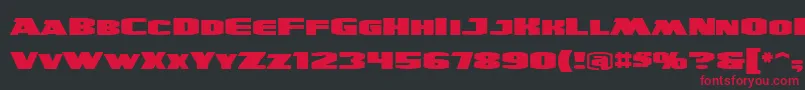 UltraviolentbbReg Font – Red Fonts on Black Background