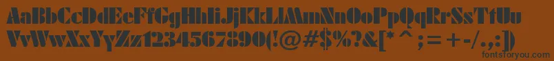 Armyblackplain Font – Black Fonts on Brown Background