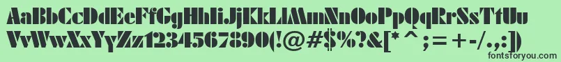 Armyblackplain Font – Black Fonts on Green Background