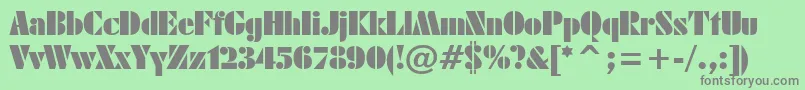 Armyblackplain Font – Gray Fonts on Green Background