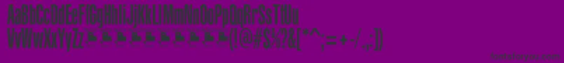 YacarenaUltraPersonalUse Font – Black Fonts on Purple Background