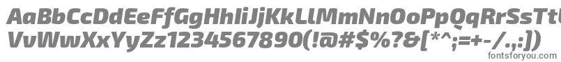Шрифт Exo2.0Blackitalic – серые шрифты