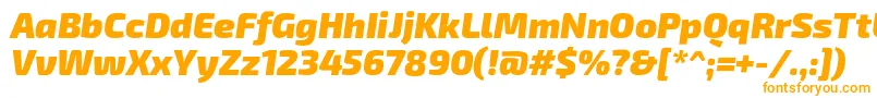 Шрифт Exo2.0Blackitalic – оранжевые шрифты