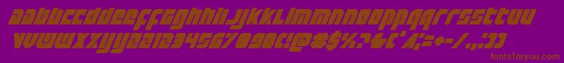 Exoplanetital Font – Brown Fonts on Purple Background