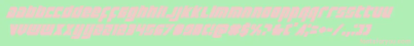 Exoplanetital Font – Pink Fonts on Green Background