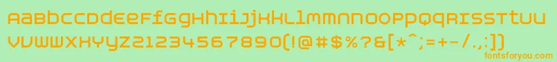 AspirinAdvancebold Font – Orange Fonts on Green Background