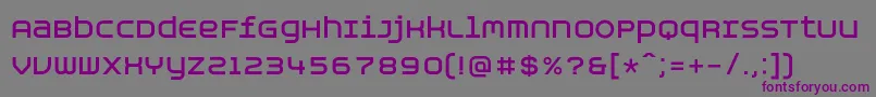 Шрифт AspirinAdvancebold – фиолетовые шрифты на сером фоне