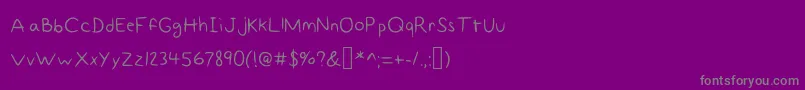 FancyNot Font – Gray Fonts on Purple Background